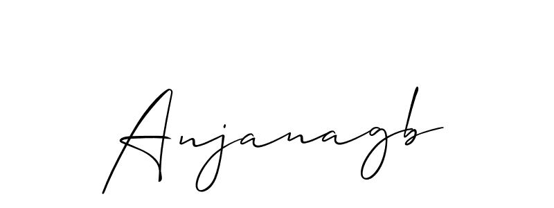 You can use this online signature creator to create a handwritten signature for the name Anjanagb. This is the best online autograph maker. Anjanagb signature style 2 images and pictures png