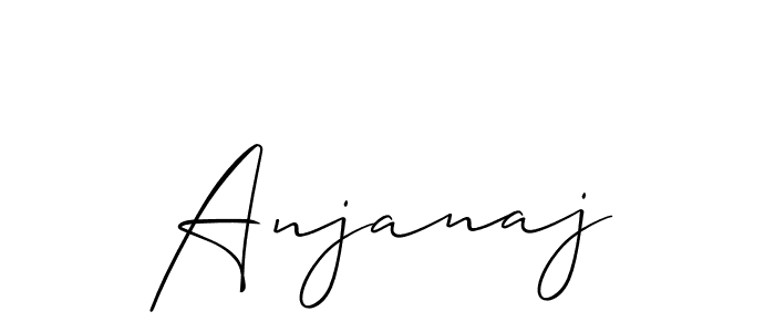 Best and Professional Signature Style for Anjanaj. Allison_Script Best Signature Style Collection. Anjanaj signature style 2 images and pictures png