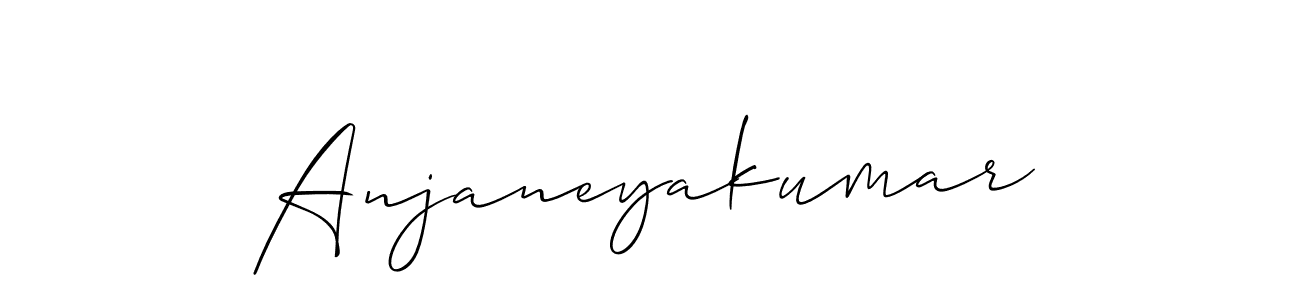 Use a signature maker to create a handwritten signature online. With this signature software, you can design (Allison_Script) your own signature for name Anjaneyakumar. Anjaneyakumar signature style 2 images and pictures png