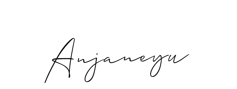 The best way (Allison_Script) to make a short signature is to pick only two or three words in your name. The name Anjaneyu include a total of six letters. For converting this name. Anjaneyu signature style 2 images and pictures png