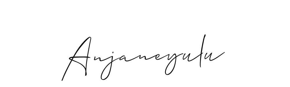 Use a signature maker to create a handwritten signature online. With this signature software, you can design (Allison_Script) your own signature for name Anjaneyulu. Anjaneyulu signature style 2 images and pictures png