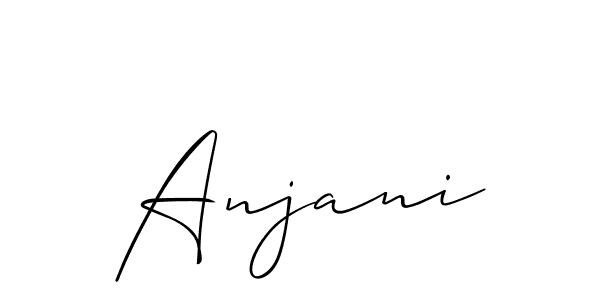 Make a beautiful signature design for name Anjani. Use this online signature maker to create a handwritten signature for free. Anjani signature style 2 images and pictures png