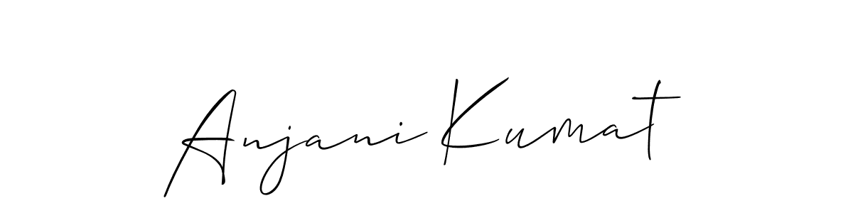 Once you've used our free online signature maker to create your best signature Allison_Script style, it's time to enjoy all of the benefits that Anjani Kumat name signing documents. Anjani Kumat signature style 2 images and pictures png