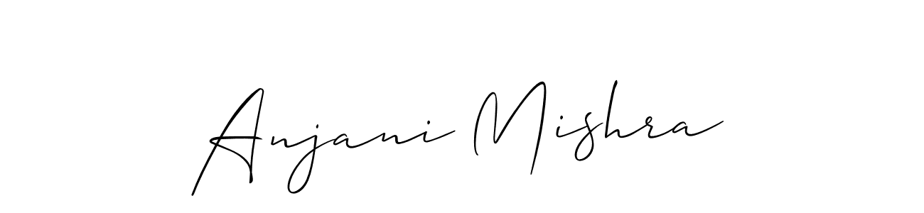 Also You can easily find your signature by using the search form. We will create Anjani Mishra name handwritten signature images for you free of cost using Allison_Script sign style. Anjani Mishra signature style 2 images and pictures png