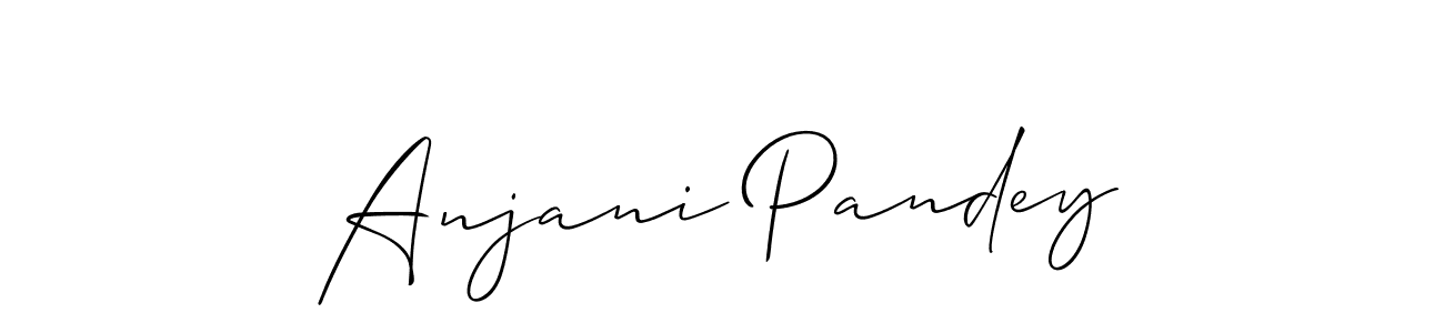 Design your own signature with our free online signature maker. With this signature software, you can create a handwritten (Allison_Script) signature for name Anjani Pandey. Anjani Pandey signature style 2 images and pictures png
