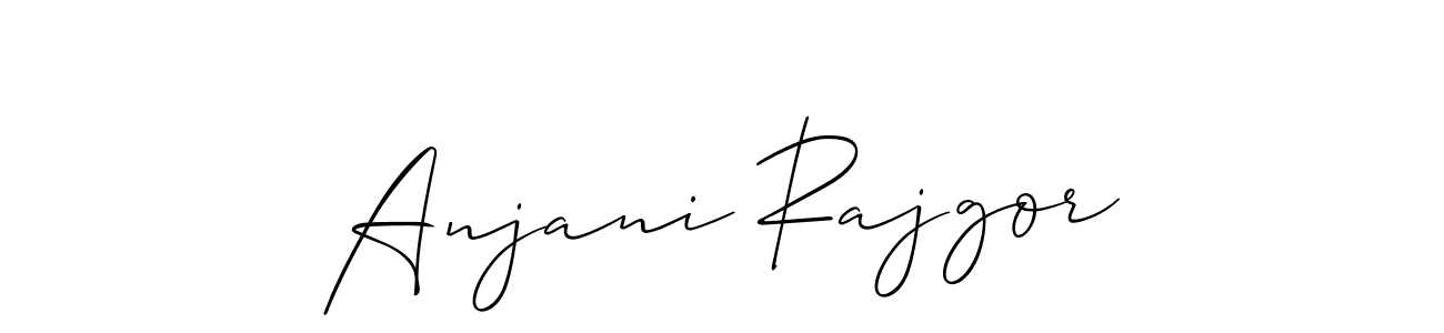 Similarly Allison_Script is the best handwritten signature design. Signature creator online .You can use it as an online autograph creator for name Anjani Rajgor. Anjani Rajgor signature style 2 images and pictures png