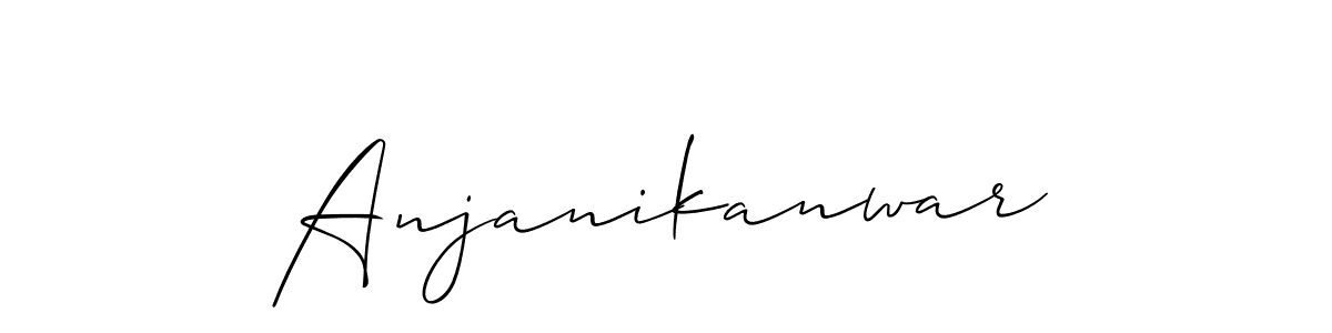 How to make Anjanikanwar signature? Allison_Script is a professional autograph style. Create handwritten signature for Anjanikanwar name. Anjanikanwar signature style 2 images and pictures png