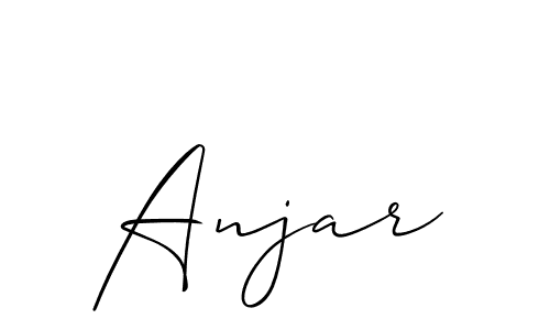 if you are searching for the best signature style for your name Anjar. so please give up your signature search. here we have designed multiple signature styles  using Allison_Script. Anjar signature style 2 images and pictures png