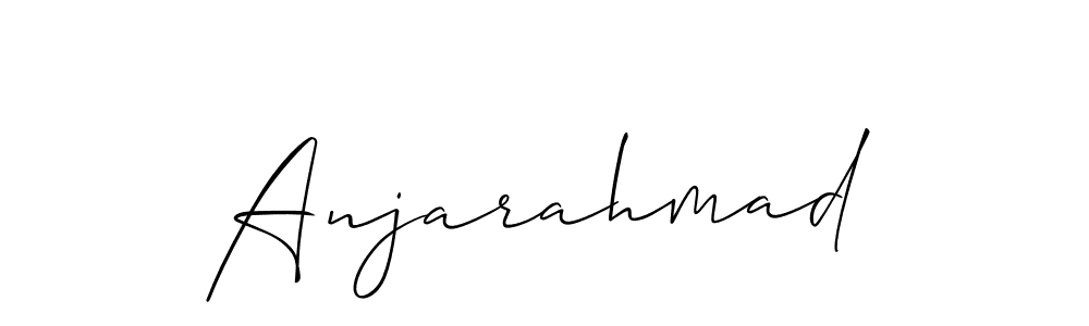 Best and Professional Signature Style for Anjarahmad. Allison_Script Best Signature Style Collection. Anjarahmad signature style 2 images and pictures png