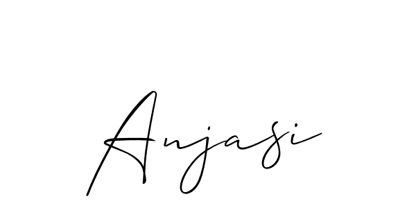 Also we have Anjasi name is the best signature style. Create professional handwritten signature collection using Allison_Script autograph style. Anjasi signature style 2 images and pictures png