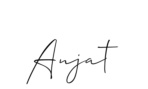 Best and Professional Signature Style for Anjat. Allison_Script Best Signature Style Collection. Anjat signature style 2 images and pictures png