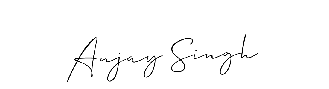 How to make Anjay Singh signature? Allison_Script is a professional autograph style. Create handwritten signature for Anjay Singh name. Anjay Singh signature style 2 images and pictures png