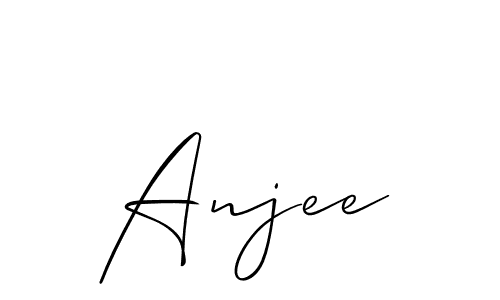 Make a beautiful signature design for name Anjee. With this signature (Allison_Script) style, you can create a handwritten signature for free. Anjee signature style 2 images and pictures png