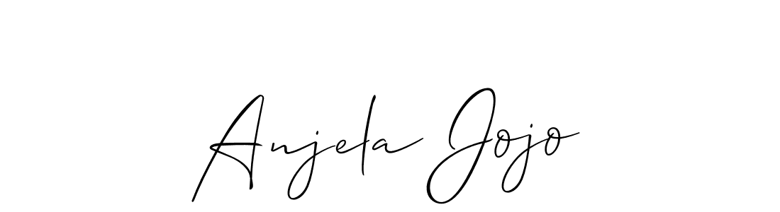 You can use this online signature creator to create a handwritten signature for the name Anjela Jojo. This is the best online autograph maker. Anjela Jojo signature style 2 images and pictures png