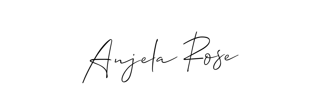 Make a short Anjela Rose signature style. Manage your documents anywhere anytime using Allison_Script. Create and add eSignatures, submit forms, share and send files easily. Anjela Rose signature style 2 images and pictures png