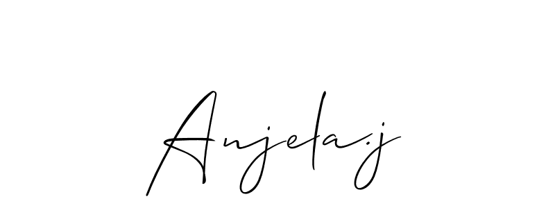 Make a short Anjela.j signature style. Manage your documents anywhere anytime using Allison_Script. Create and add eSignatures, submit forms, share and send files easily. Anjela.j signature style 2 images and pictures png