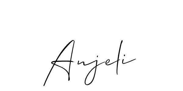 This is the best signature style for the Anjeli name. Also you like these signature font (Allison_Script). Mix name signature. Anjeli signature style 2 images and pictures png