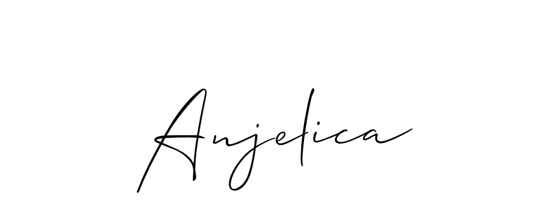 Also we have Anjelica name is the best signature style. Create professional handwritten signature collection using Allison_Script autograph style. Anjelica signature style 2 images and pictures png