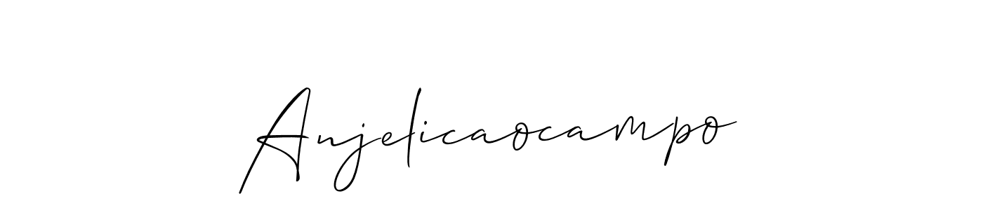 if you are searching for the best signature style for your name Anjelicaocampo. so please give up your signature search. here we have designed multiple signature styles  using Allison_Script. Anjelicaocampo signature style 2 images and pictures png