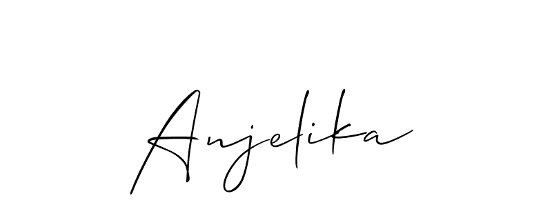 How to Draw Anjelika signature style? Allison_Script is a latest design signature styles for name Anjelika. Anjelika signature style 2 images and pictures png