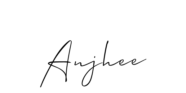 if you are searching for the best signature style for your name Anjhee. so please give up your signature search. here we have designed multiple signature styles  using Allison_Script. Anjhee signature style 2 images and pictures png
