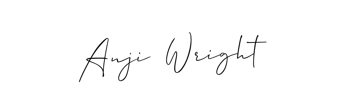 Design your own signature with our free online signature maker. With this signature software, you can create a handwritten (Allison_Script) signature for name Anji  Wright. Anji  Wright signature style 2 images and pictures png