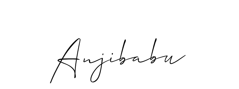 This is the best signature style for the Anjibabu name. Also you like these signature font (Allison_Script). Mix name signature. Anjibabu signature style 2 images and pictures png