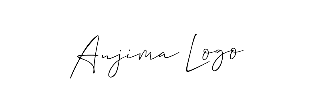 Create a beautiful signature design for name Anjima Logo. With this signature (Allison_Script) fonts, you can make a handwritten signature for free. Anjima Logo signature style 2 images and pictures png