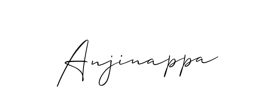 Also we have Anjinappa name is the best signature style. Create professional handwritten signature collection using Allison_Script autograph style. Anjinappa signature style 2 images and pictures png