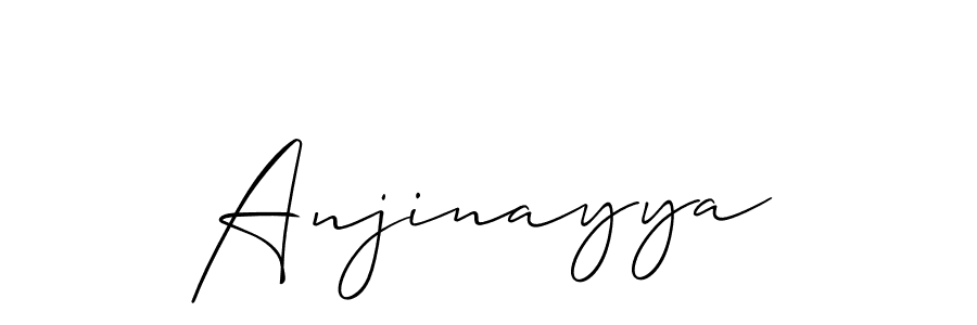 Best and Professional Signature Style for Anjinayya. Allison_Script Best Signature Style Collection. Anjinayya signature style 2 images and pictures png