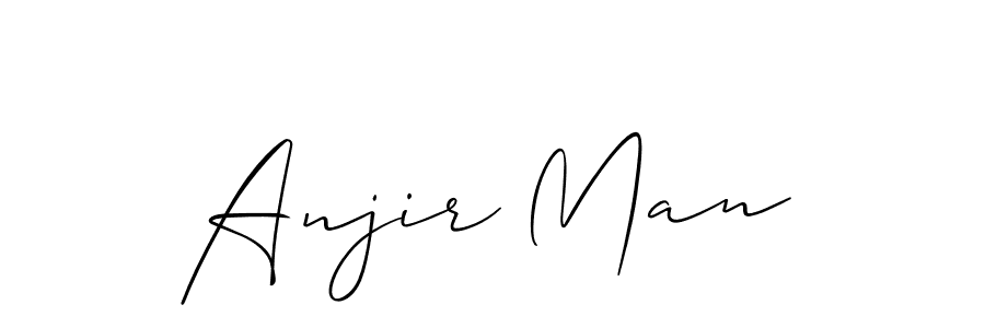 Use a signature maker to create a handwritten signature online. With this signature software, you can design (Allison_Script) your own signature for name Anjir Man. Anjir Man signature style 2 images and pictures png