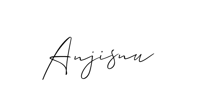Make a beautiful signature design for name Anjisnu. Use this online signature maker to create a handwritten signature for free. Anjisnu signature style 2 images and pictures png