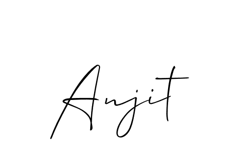 Create a beautiful signature design for name Anjit. With this signature (Allison_Script) fonts, you can make a handwritten signature for free. Anjit signature style 2 images and pictures png