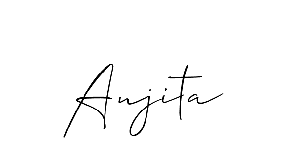 See photos of Anjita official signature by Spectra . Check more albums & portfolios. Read reviews & check more about Allison_Script font. Anjita signature style 2 images and pictures png