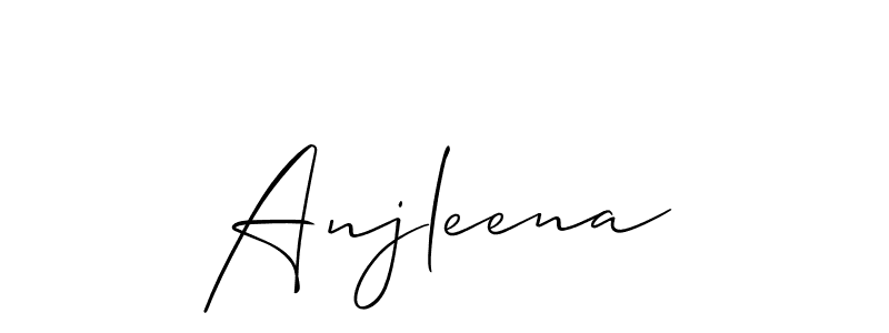 if you are searching for the best signature style for your name Anjleena. so please give up your signature search. here we have designed multiple signature styles  using Allison_Script. Anjleena signature style 2 images and pictures png