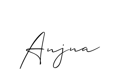 Anjna stylish signature style. Best Handwritten Sign (Allison_Script) for my name. Handwritten Signature Collection Ideas for my name Anjna. Anjna signature style 2 images and pictures png