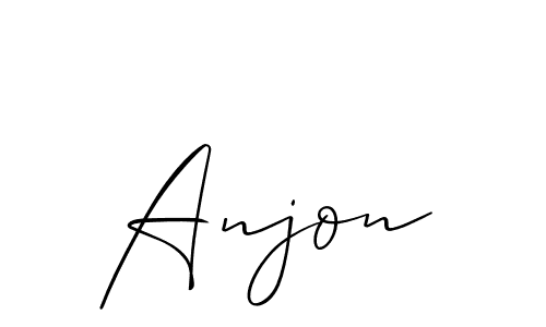Anjon stylish signature style. Best Handwritten Sign (Allison_Script) for my name. Handwritten Signature Collection Ideas for my name Anjon. Anjon signature style 2 images and pictures png