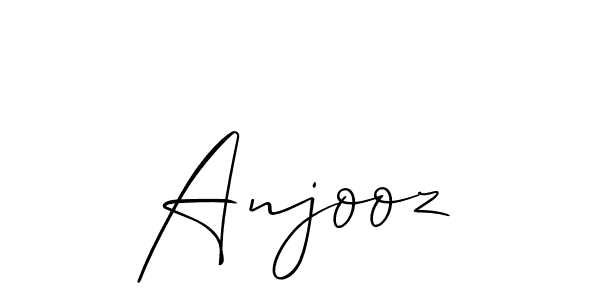 Also You can easily find your signature by using the search form. We will create Anjooz name handwritten signature images for you free of cost using Allison_Script sign style. Anjooz signature style 2 images and pictures png
