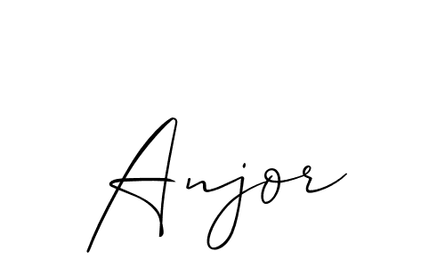 Also we have Anjor name is the best signature style. Create professional handwritten signature collection using Allison_Script autograph style. Anjor signature style 2 images and pictures png