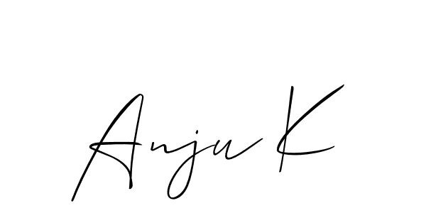 This is the best signature style for the Anju K name. Also you like these signature font (Allison_Script). Mix name signature. Anju K signature style 2 images and pictures png