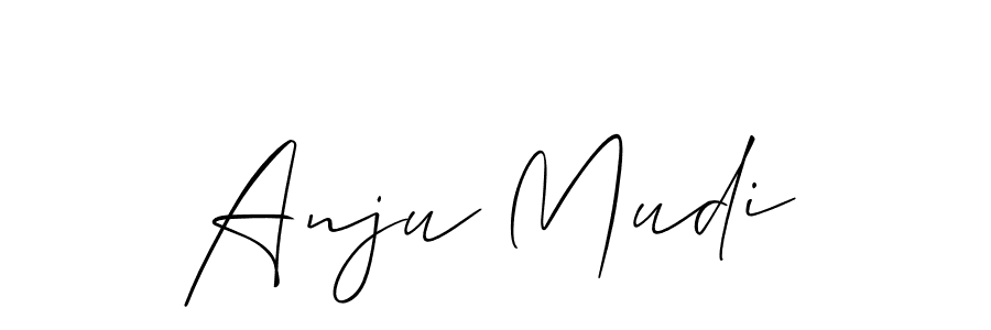 It looks lik you need a new signature style for name Anju Mudi. Design unique handwritten (Allison_Script) signature with our free signature maker in just a few clicks. Anju Mudi signature style 2 images and pictures png