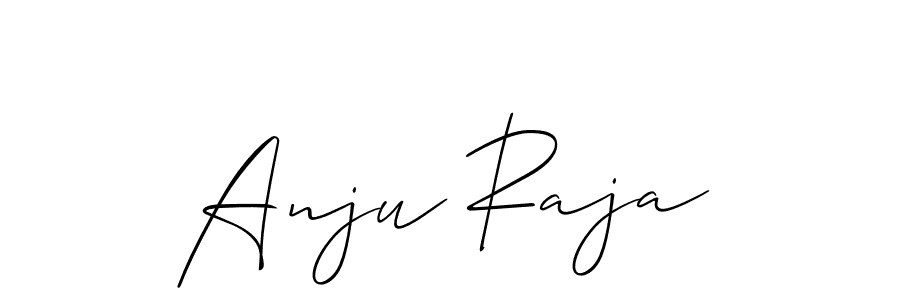 Anju Raja stylish signature style. Best Handwritten Sign (Allison_Script) for my name. Handwritten Signature Collection Ideas for my name Anju Raja. Anju Raja signature style 2 images and pictures png