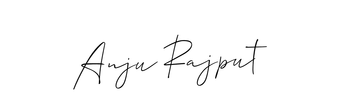 Create a beautiful signature design for name Anju Rajput. With this signature (Allison_Script) fonts, you can make a handwritten signature for free. Anju Rajput signature style 2 images and pictures png