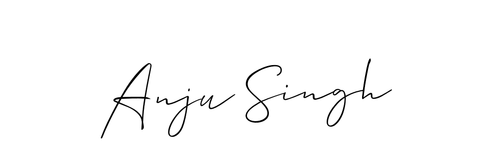 How to make Anju Singh name signature. Use Allison_Script style for creating short signs online. This is the latest handwritten sign. Anju Singh signature style 2 images and pictures png