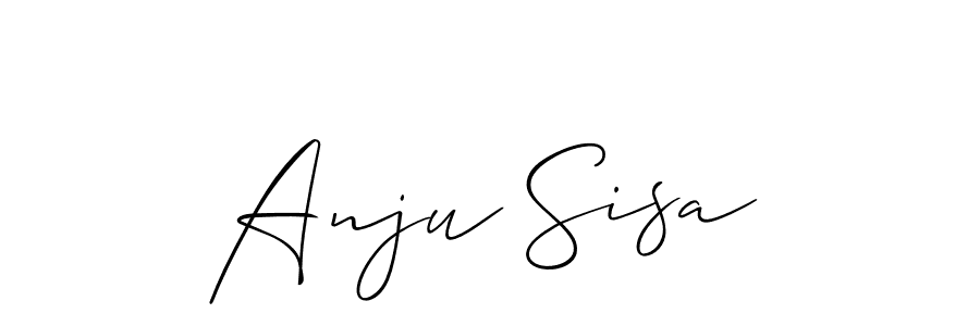 Also we have Anju Sisa name is the best signature style. Create professional handwritten signature collection using Allison_Script autograph style. Anju Sisa signature style 2 images and pictures png