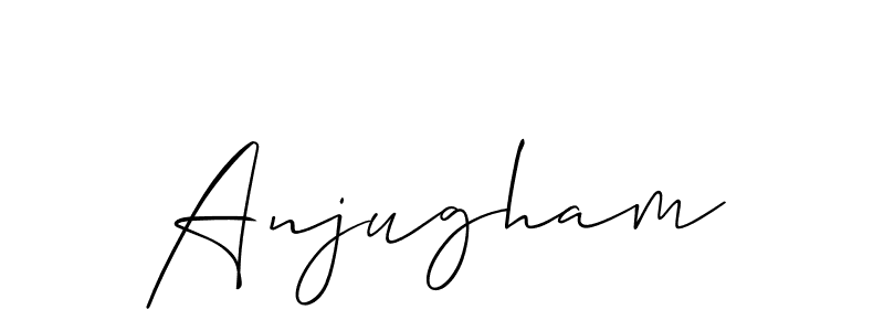 Anjugham stylish signature style. Best Handwritten Sign (Allison_Script) for my name. Handwritten Signature Collection Ideas for my name Anjugham. Anjugham signature style 2 images and pictures png