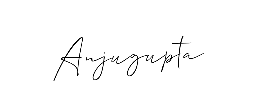 Create a beautiful signature design for name Anjugupta. With this signature (Allison_Script) fonts, you can make a handwritten signature for free. Anjugupta signature style 2 images and pictures png
