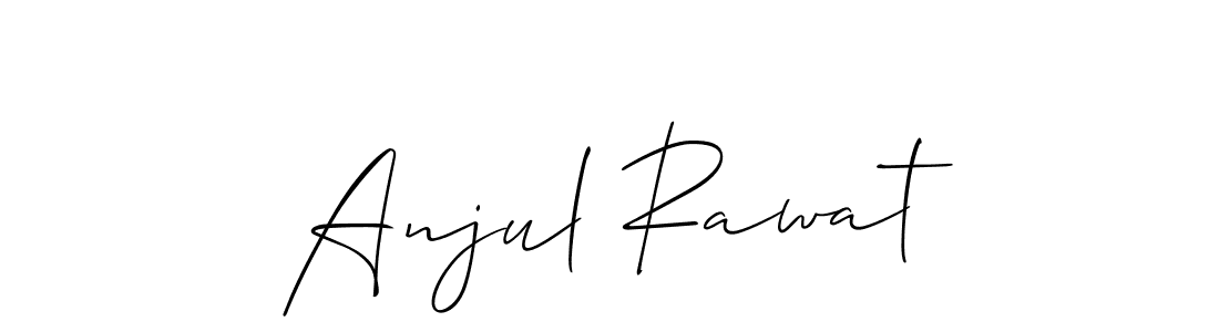 How to Draw Anjul Rawat signature style? Allison_Script is a latest design signature styles for name Anjul Rawat. Anjul Rawat signature style 2 images and pictures png