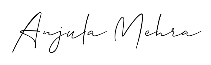 Practice writing Anjula Mehra with the flow of Allison_Script lettering. A fantastic source of inspiration for developing your personal signature style. Anjula Mehra signature style 2 images and pictures png