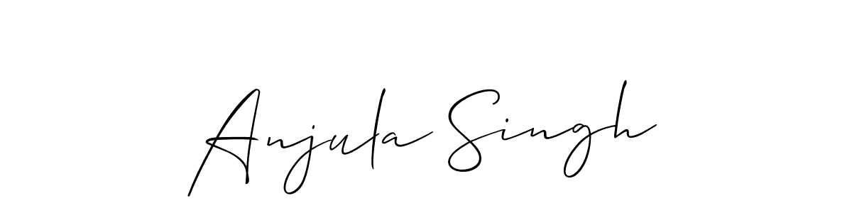 if you are searching for the best signature style for your name Anjula Singh. so please give up your signature search. here we have designed multiple signature styles  using Allison_Script. Anjula Singh signature style 2 images and pictures png